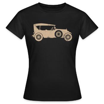 Ancienne voiture classique Design pour un fan de voiture ancienne - T-shirt Femme - noir - Devant - AI Model Female 172 dark (172cm)