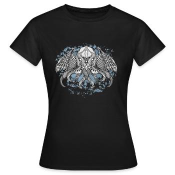 Cthulhu-Tinte - Frauen T-Shirt - Schwarz - Vorne - AI Model Female 172 dark (172cm)