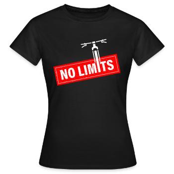 No limits - Frauen T-Shirt - Schwarz - Vorne - AI Model Female 172 dark (172cm)