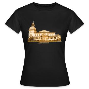 Lüdenscheid Schützenhalle Rhénanie-du-Nord-Westphalie - T-shirt Femme - noir - Devant - AI Model Female 172 dark (172cm)