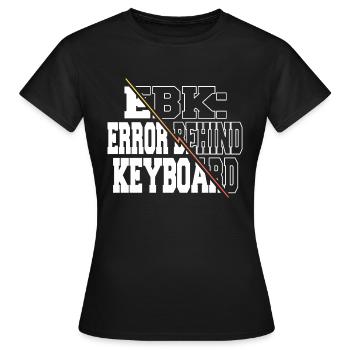 equestrian present idea quote computer freak - Women's T-Shirt - black - Front - AI Model Female 172 dark (172cm)