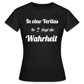 In vino Veritas - Frauen T-Shirt - Schwarz - Vorne - AI Model Female 172 dark (172cm)