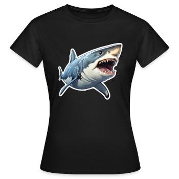 Hai - Frauen T-Shirt - Schwarz - Vorne - AI Model Female 172 dark (172cm)