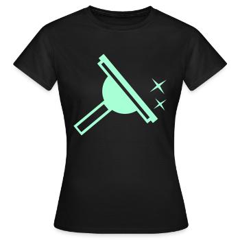 Window Cleaner - Women's T-Shirt - black - Front - AI Model Female 172 dark (172cm)