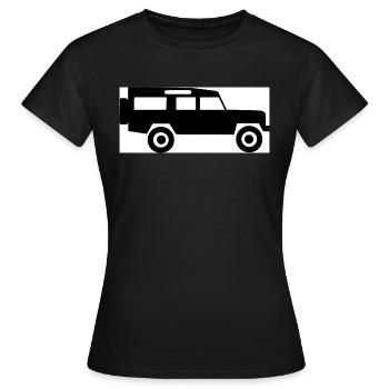 Défenseur - T-shirt Femme - noir - Devant - AI Model Female 172 dark (172cm)