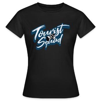 Tourist Squad Picture Photographer Vacation - Frauen T-Shirt - Schwarz - Vorne - AI Model Female 172 dark (172cm)