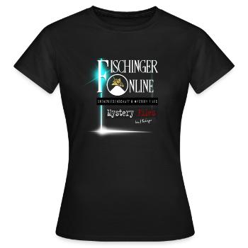 Fischinger Online en grand avec Mystery Files | abrégé - T-shirt Femme - noir - Devant - AI Model Female 172 dark (172cm)