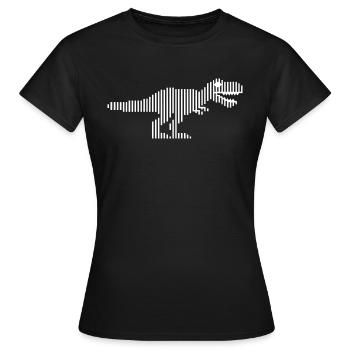 Dinosaures dinosaures dinosaures t-rex - T-shirt Femme - noir - Devant - AI Model Female 172 dark (172cm)