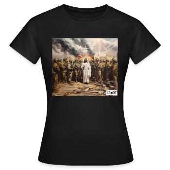 3ème guerre mondiale - T-shirt Femme - noir - Devant - AI Model Female 172 dark (172cm)