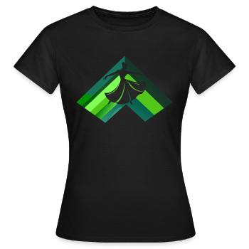 Tanzen Foxtrott - Frauen T-Shirt - Schwarz - Vorne - AI Model Female 172 dark (172cm)