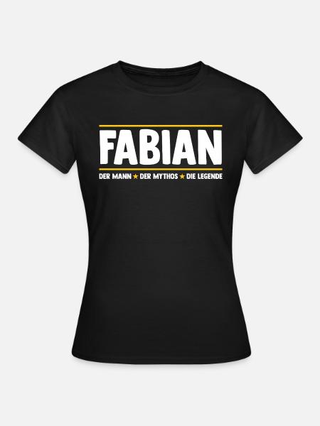 Fabian - Frauen T-Shirt - Schwarz