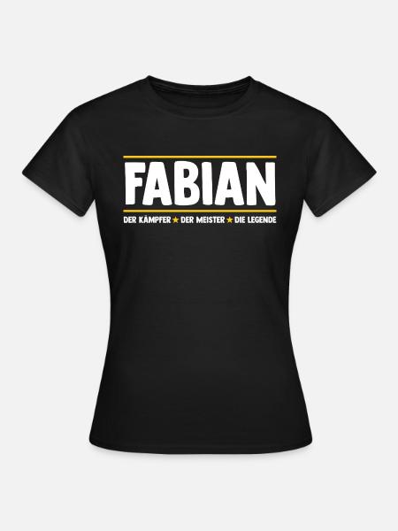 Fabian - Frauen T-Shirt - Schwarz