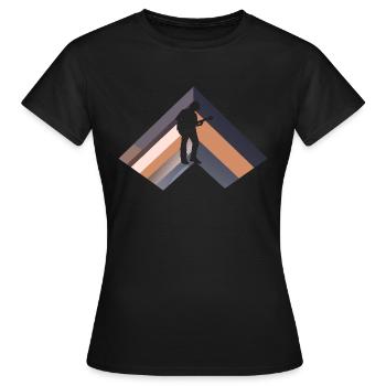 Guitare électrique Guitariste Hardrock - T-shirt Femme - noir - Devant - AI Model Female 172 dark (172cm)