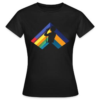 Singing Voice Singing - Women's T-Shirt - black - Front - AI Model Female 172 dark (172cm)