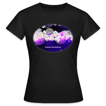 Brilliant Genitalflora - Frauen T-Shirt - Schwarz - Vorne - AI Model Female 172 dark (172cm)
