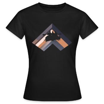 Rafting Rudern Wildwasser - Frauen T-Shirt - Schwarz - Vorne - AI Model Female 172 dark (172cm)