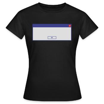 window_3colorok - Frauen T-Shirt - Schwarz - Vorne - AI Model Female 172 dark (172cm)