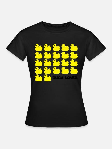 Duck Lover - Frauen T-Shirt - Schwarz