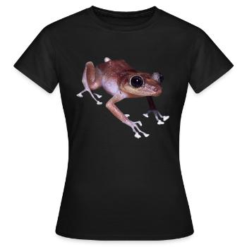 frog frog - Women's T-Shirt - black - Front - AI Model Female 172 dark (172cm)