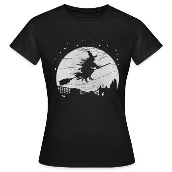 sorcière - T-shirt Femme - noir - Devant - AI Model Female 172 dark (172cm)