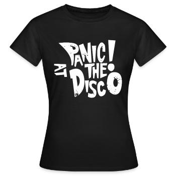 Panique à la discothèque - T-shirt Femme - noir - Devant - AI Model Female 172 dark (172cm)