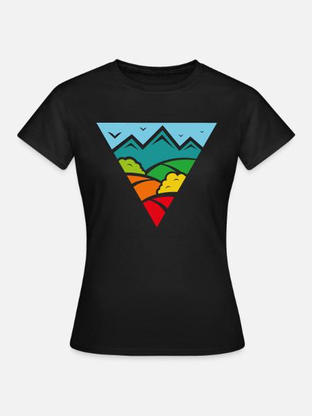 Champs de couleur - T-shirt Femme - noir