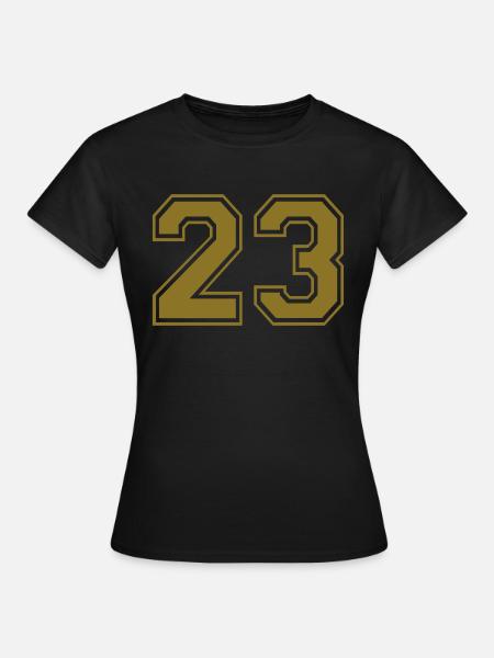 23 - Nummer - Frauen T-Shirt - Schwarz