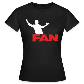 Fan - T-shirt Femme - noir - Devant - AI Model Female 172 dark (172cm)