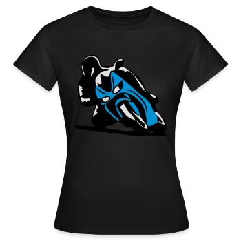 Moto sport - T-shirt Femme - noir - Devant - AI Model Female 172 dark (172cm)