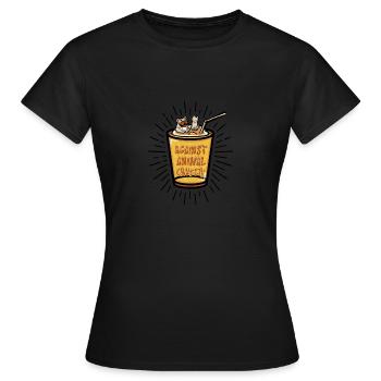 Droits des animaux - T-shirt Femme - noir - Devant - AI Model Female 172 dark (172cm)
