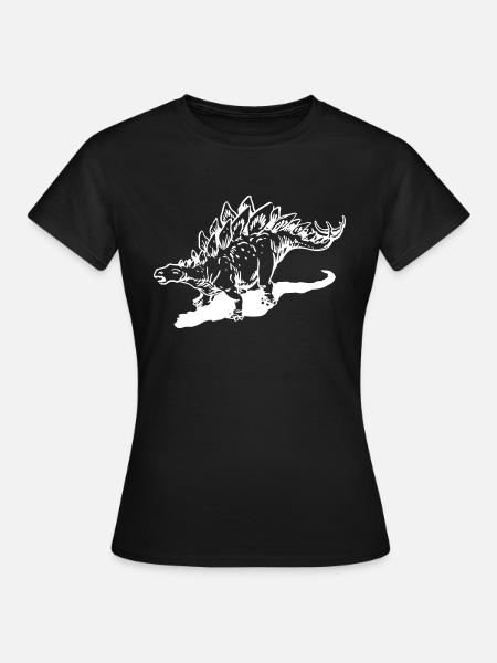 stégosaure - T-shirt Femme - noir
