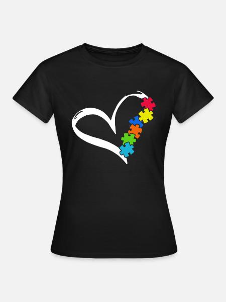 Liebe Autismus Awareness Shirt - Frauen T-Shirt - Schwarz