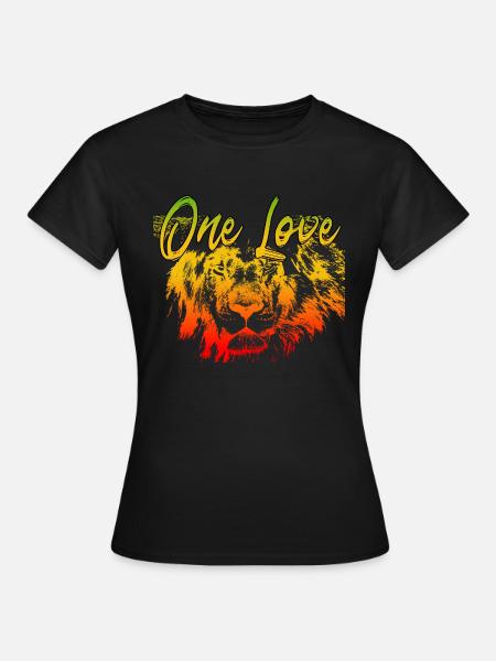 One Love - Frauen T-Shirt - Schwarz