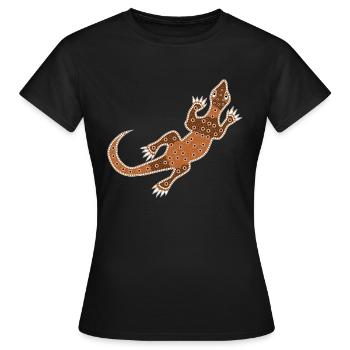 Monitor lizard - Women's T-Shirt - black - Front - AI Model Female 172 dark (172cm)