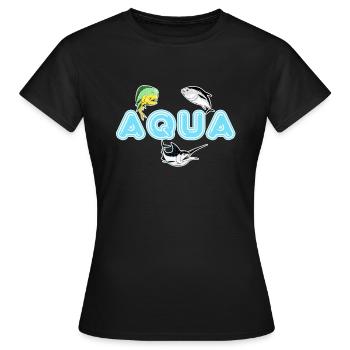 Aqua - T-shirt Femme - noir - Devant - AI Model Female 172 dark (172cm)