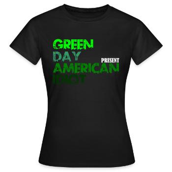 American Idiot - Frauen T-Shirt - Schwarz - Vorne - AI Model Female 172 dark (172cm)