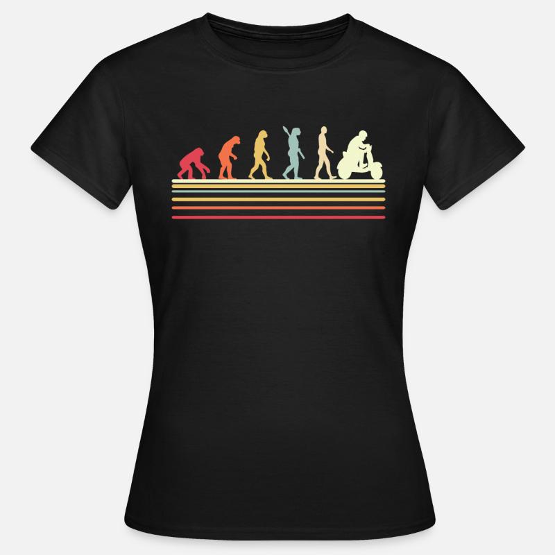 Evolution Roller bunt - Frauen T-Shirt - Schwarz
