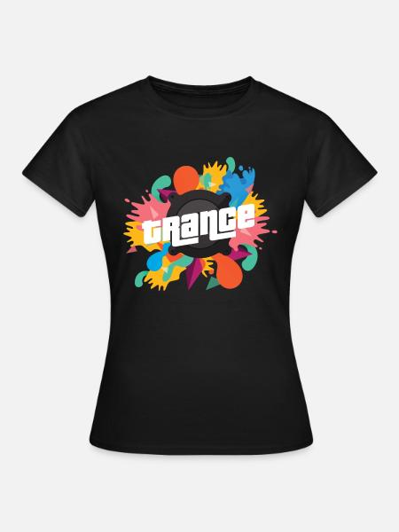 Trance EDM Dance Music - Frauen T-Shirt - Schwarz