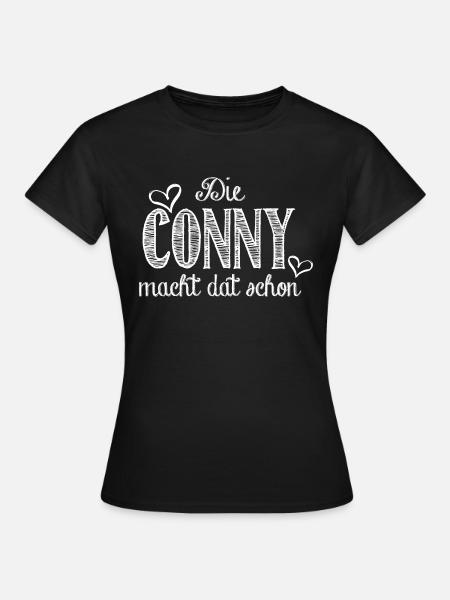 Conny - Frauen T-Shirt - Schwarz