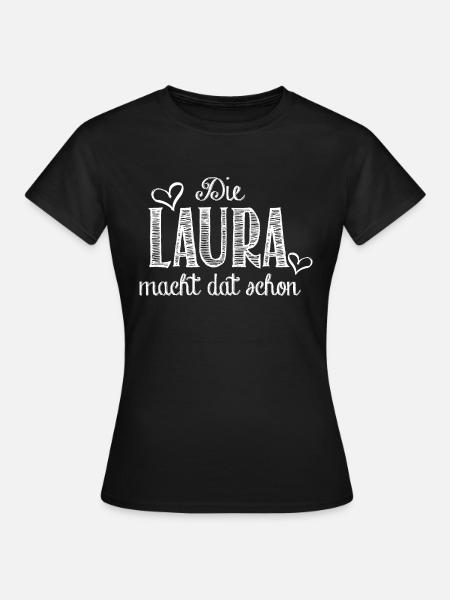 laura - Frauen T-Shirt - Schwarz