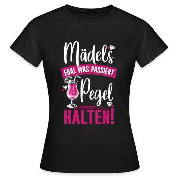 Junggesellinnen Abschied Braut Mädels Party Humor - Frauen T-Shirt - Schwarz - Vorne - AI Model Female 172 dark (172cm)