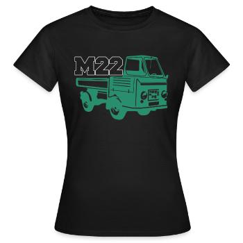 Multicar M22 T-Shirt - T-shirt Femme - noir - Devant - AI Model Female 172 dark (172cm)