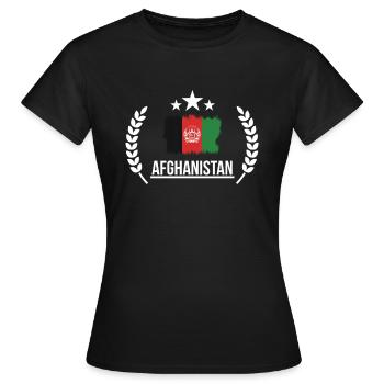afghanistan 3 - Women's T-Shirt - black - Front - AI Model Female 172 dark (172cm)