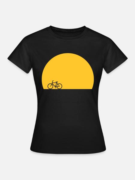 Bicycle Sunrise - Women's T-Shirt - black