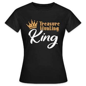 Chasseur de trésors Chasse au trésor Détecteur de métaux - T-shirt Femme - noir - Devant - AI Model Female 172 dark (172cm)