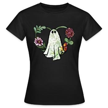 Geist - Frauen T-Shirt - Schwarz - Vorne - AI Model Female 172 dark (172cm)