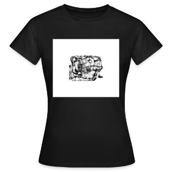 Versteckte Schlange - Frauen T-Shirt - Schwarz - Vorne - AI Model Female 172 dark (172cm)