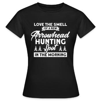 Feuerstein Pfeilspitze Jäger Artefakt Geschenk - Frauen T-Shirt - Schwarz - Vorne - AI Model Female 172 dark (172cm)