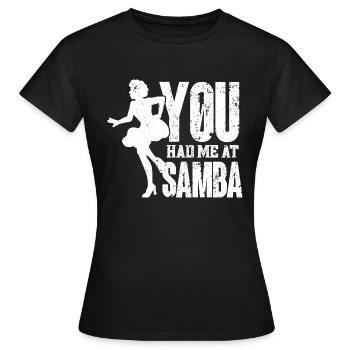 Samba - Frauen T-Shirt - Schwarz - Vorne - AI Model Female 172 dark (172cm)