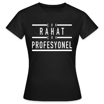 Cok rahat Cok profesyonel - T-shirt Femme - noir - Devant - AI Model Female 172 dark (172cm)